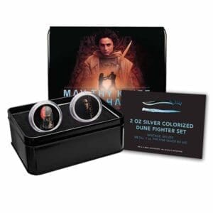 2024 Dune 2 - Paul/Feyd Fighter 2 x 1oz Silver Coloured Coin Set