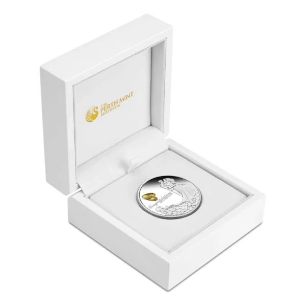 2024 Wedding 1oz Silver Proof Gilded Coin - Image 4