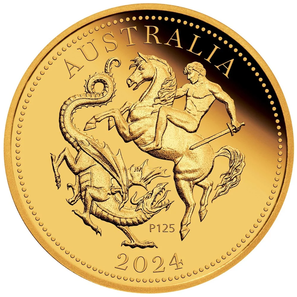 2024 The Perth Mint’s 125th Anniversary Quarter Sovereign 1:4oz Gold Proof Coin - Reverse View