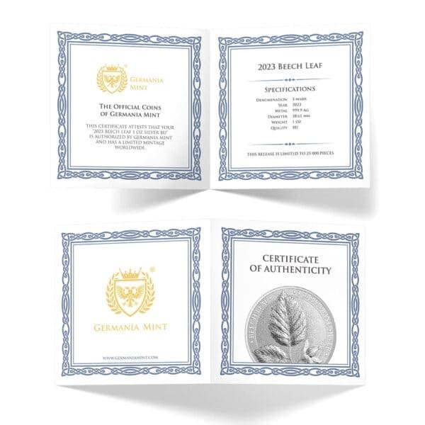 2023 Beech Leaf 1oz Silver Bullion Coin - Image 3