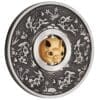 2023 Year Of The Rabbit Rotating Charm 1oz Silver Antiqued Coin