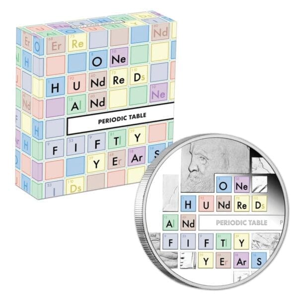 2019 $1 150 Years of the Periodic Table 1oz Silver Proof Coin - Image 4