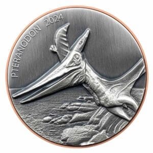 2023 Pteranodon Supersize Silver Copper Bimetal Ultra High Relief Coin