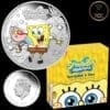 2024 $1 Spongebob & Gary - Spongebob Squarepants 1oz Silver Coloured Proof Coin