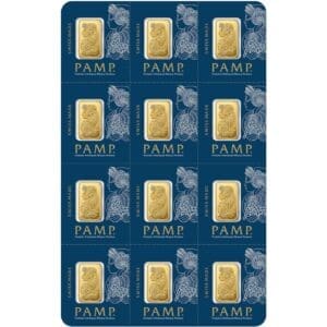 PAMP Multigram 12 x 1g Gold Bars