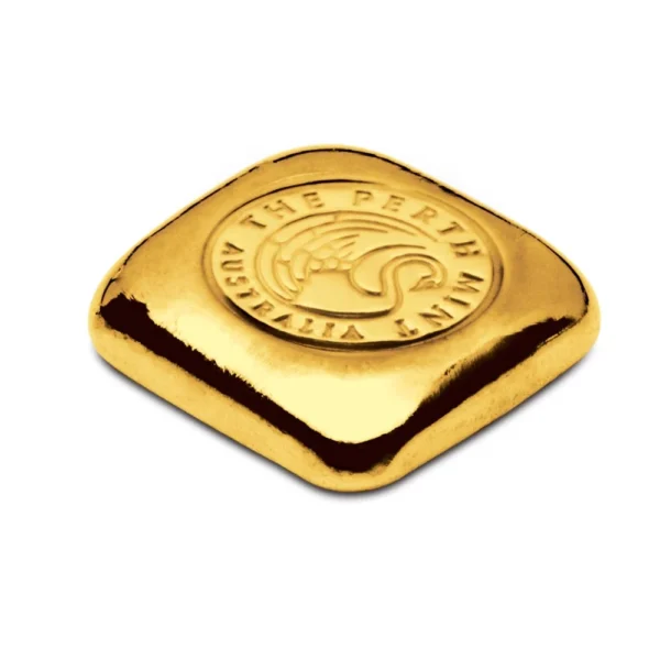 The Perth Mint 1oz Gold Cast Bar