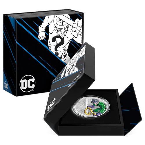 2023 $2 The Riddler – DC Comics Villains 1oz Silver Proof Coin