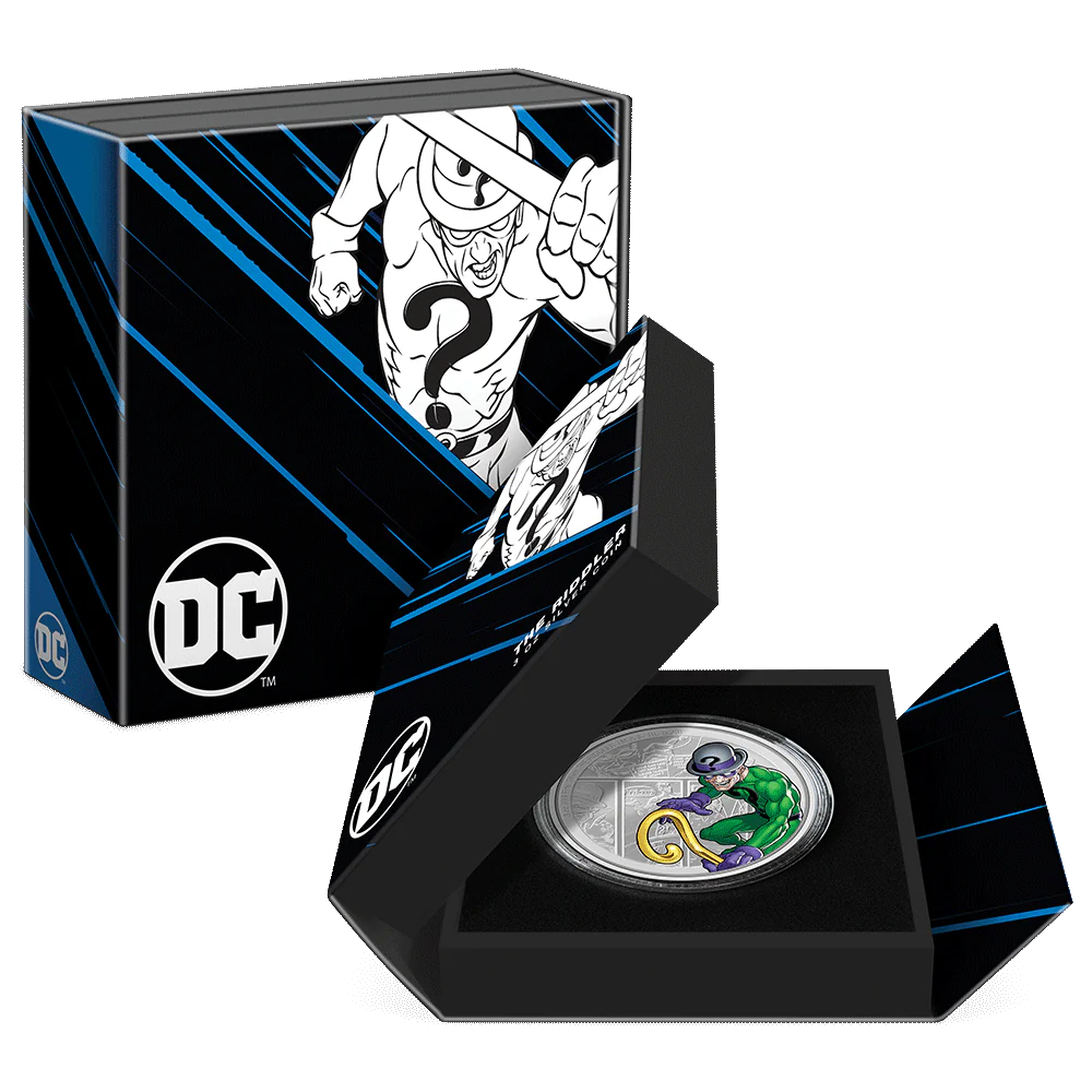2023 $5 The Riddler – DC Comics Villains 3oz Silver Proof Coin