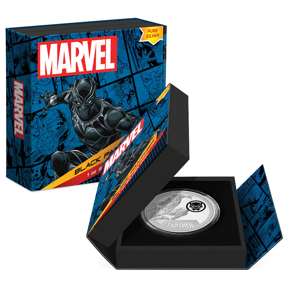 2023 $2 Marvel Black Panther 1oz Silver Coin