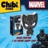 2023 $2 Black Panther – Marvel 1oz Silver Coloured Proof Chibi® Coin - Image 4