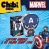 2023 $2 Captain America - Marvel 1oz Silver Proof Chibi® Coin - Image 4