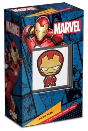 2023 $2 Iron Man - Marvel 1oz Silver Proof Chibi® Coin