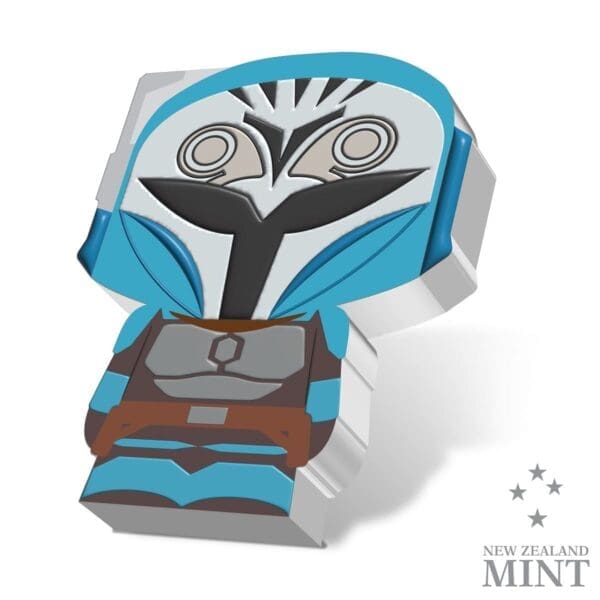 2023 $2 Star Wars Mandalorian Chibi - Bo-Katan Kryze 1oz Silver - Image 3