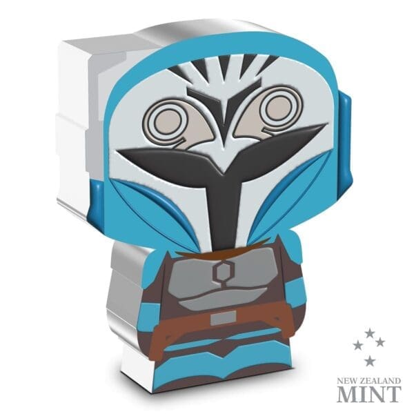 2023 $2 Star Wars Mandalorian Chibi - Bo-Katan Kryze 1oz Silver - Image 2