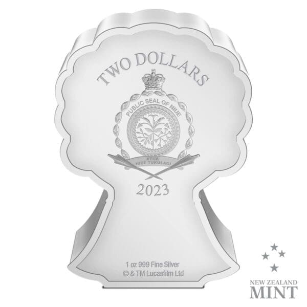 2023 $5 Lando Calrissian – Star Wars 1oz Silver Coloured Proof Chibi® Coin - Image 4