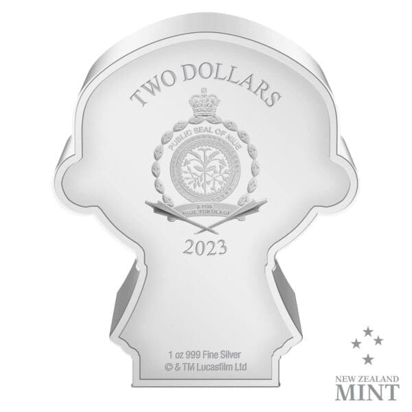 2023 $2 Mace Windu Chibi® 1oz Silver Proof Coloured Coin - Image 4