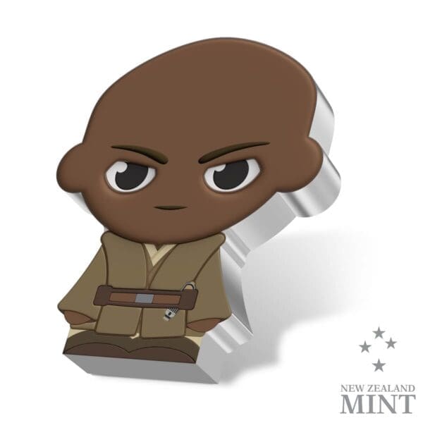 2023 $2 Mace Windu Chibi® 1oz Silver Proof Coloured Coin - Image 3