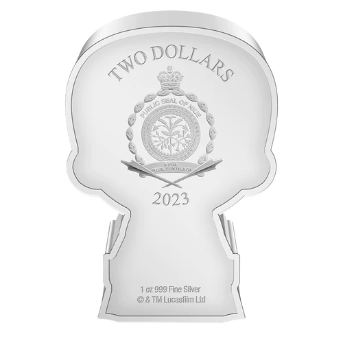 2023 $2 Moff Gideon Chibi® 1oz Silver Proof Coloured Coin - Image 4