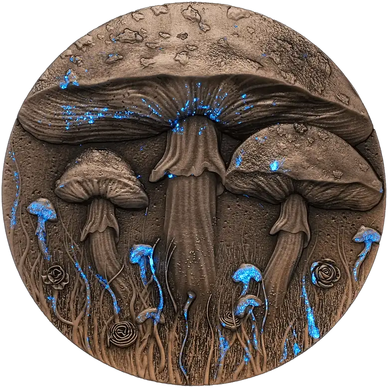 2025 Magic Mushroom 2oz Silver High Relief Coin