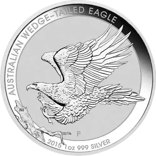 2015 $1 Australian Wedge-Tailed Eagle 1oz Silver Proof High Relief Coin