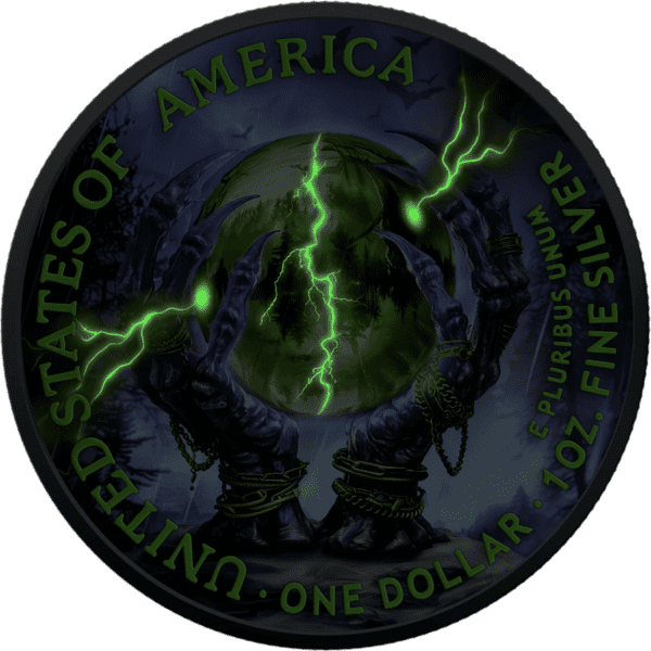 2024 Witch Spell Halloween USA 1oz American Eagle Silver Coin - Image 3