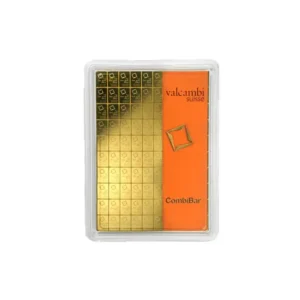 Valcambi 999.9 Gold Bar 100 x 1.00g CombiBar (Multicard)