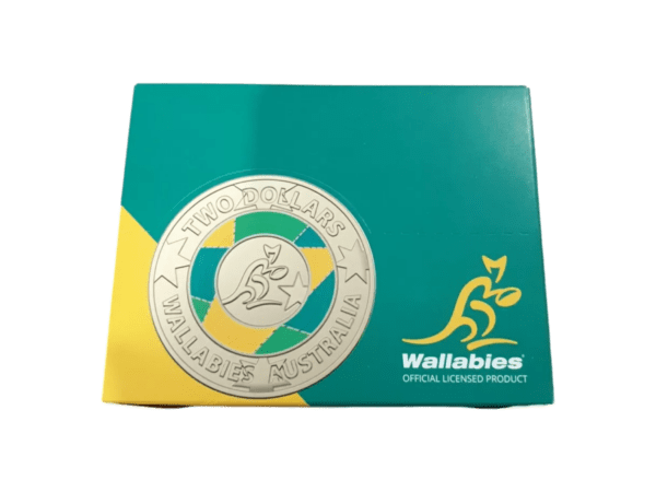 2019 25 x $2 Dollars Australia Wallabies Colour UNC Coin In Box - Image 3