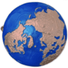2022 $5 Blue Marble Endangered Meteorite Rose Gold 3oz Silver Coin - Image 3