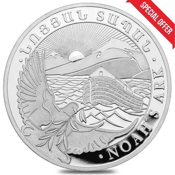 2023 Noah’s Ark 1oz Silver - Geiger Edelmetalle Armenia Prooflike Bullion Coin