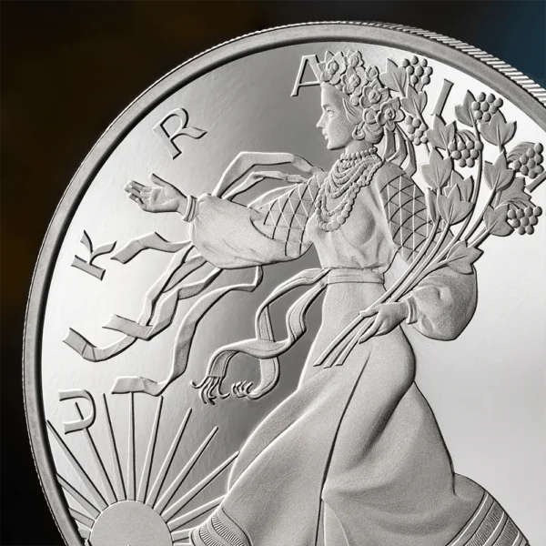 2024 Liberty of Ukraine United Crypto States 1oz Silver Proof Coin - Image 5