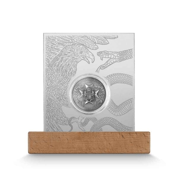 2024 €10 Malta Golden Eagle 2oz Silver BU High Relief – Limited Edition Coin - Image 4