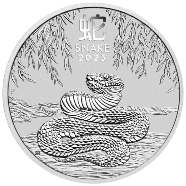 2025 Year of the Snake Australian Lunar Series III 1oz Silver Bullion Coin