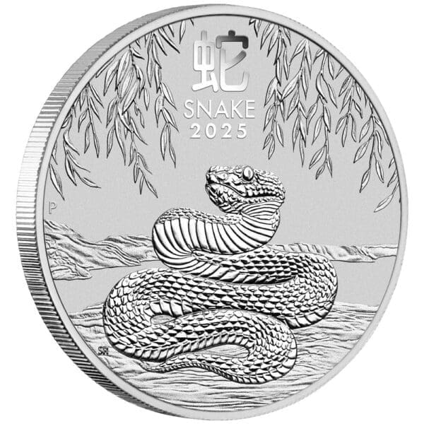 2025 Year of the Snake Australian Lunar Series III 1oz Silver Bullion Coin - Image 2