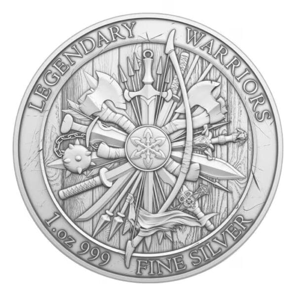 20 x 1oz Geronimo Legendary Warriors .999 Silver BU Rounds - Image 2