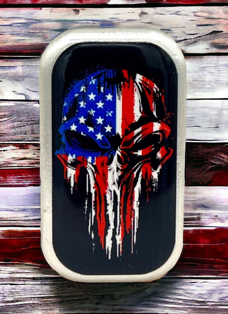 Shadows of Valor Colorized 2oz Silver Cast Bar