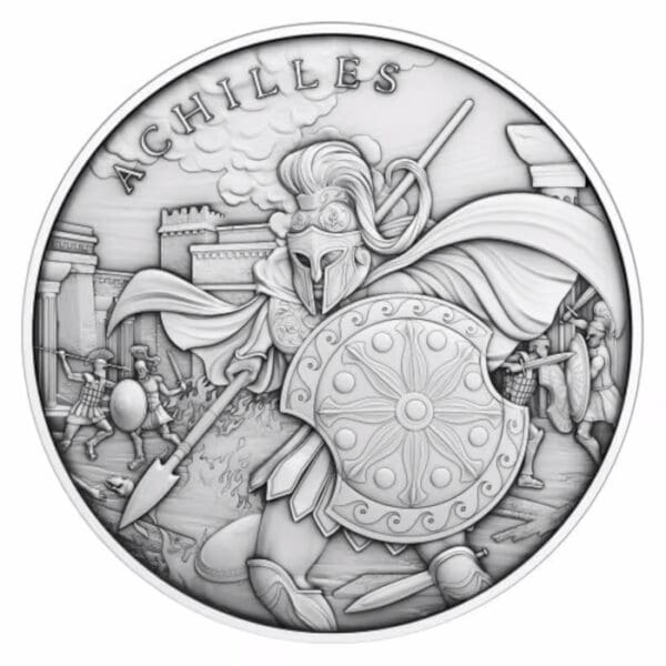 20 x 1oz Achilles Legendary Warriors .999 Silver BU Rounds