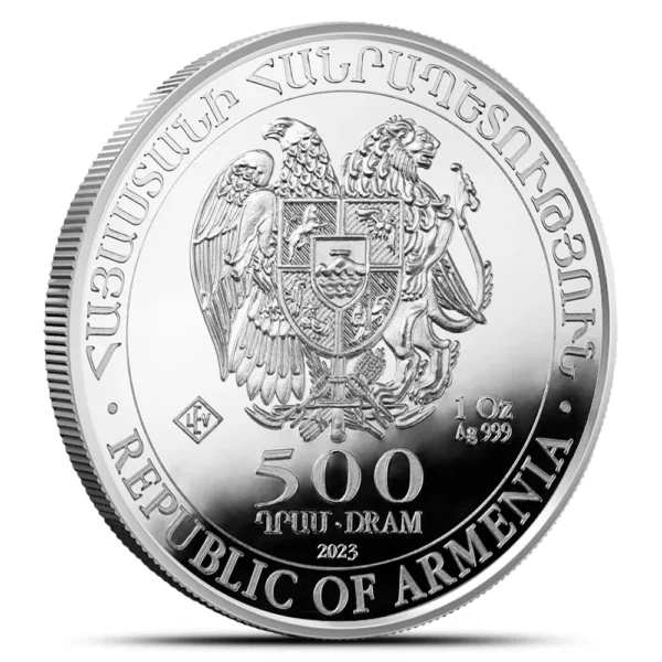 2023 Noah’s Ark 1oz Silver - Geiger Edelmetalle Armenia Prooflike Bullion Coin - Image 7