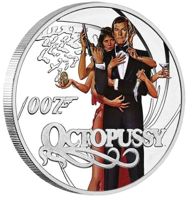 James Bond Roger Moore Silver Proof Eight-Coin Collection - Image 15