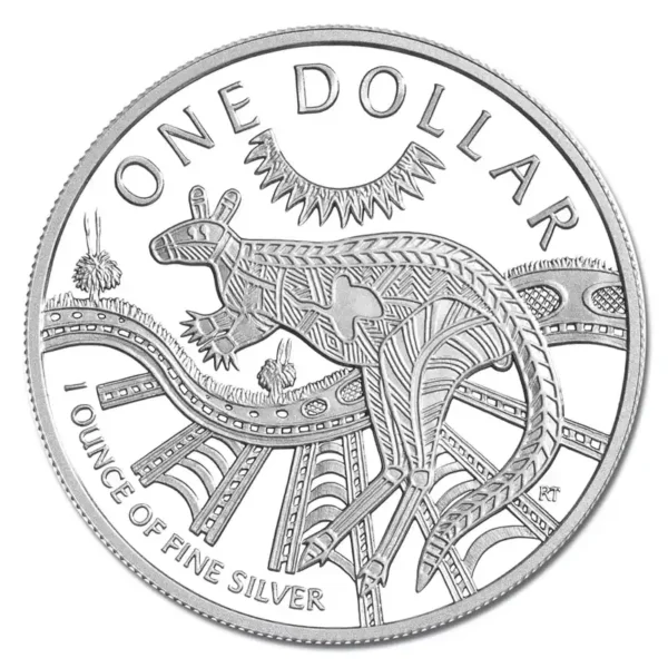 2003 $1 Kangaroo Series 1oz Silver Frosted UNC Coin - Image 3