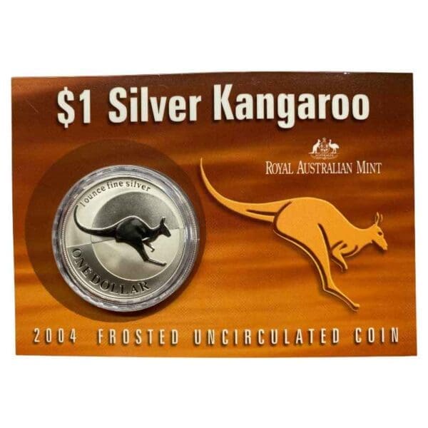 2004 $1 Kangaroo Series 1oz Silver Frosted UNC Coin