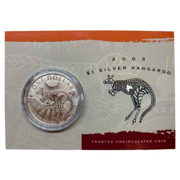 2003 $1 Kangaroo Series 1oz Silver Frosted UNC Coin