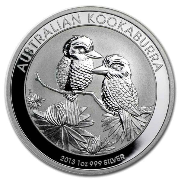 2013 $1 Australian Kookaburra 1oz Silver P Mintmark Bullion Coin