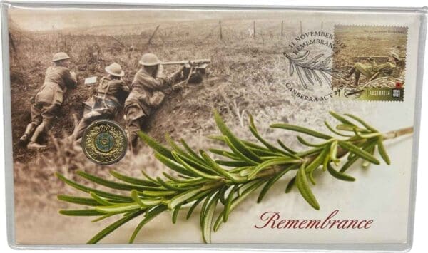 2017 $2 Remembrance Day C Mintmark Coloured PNC