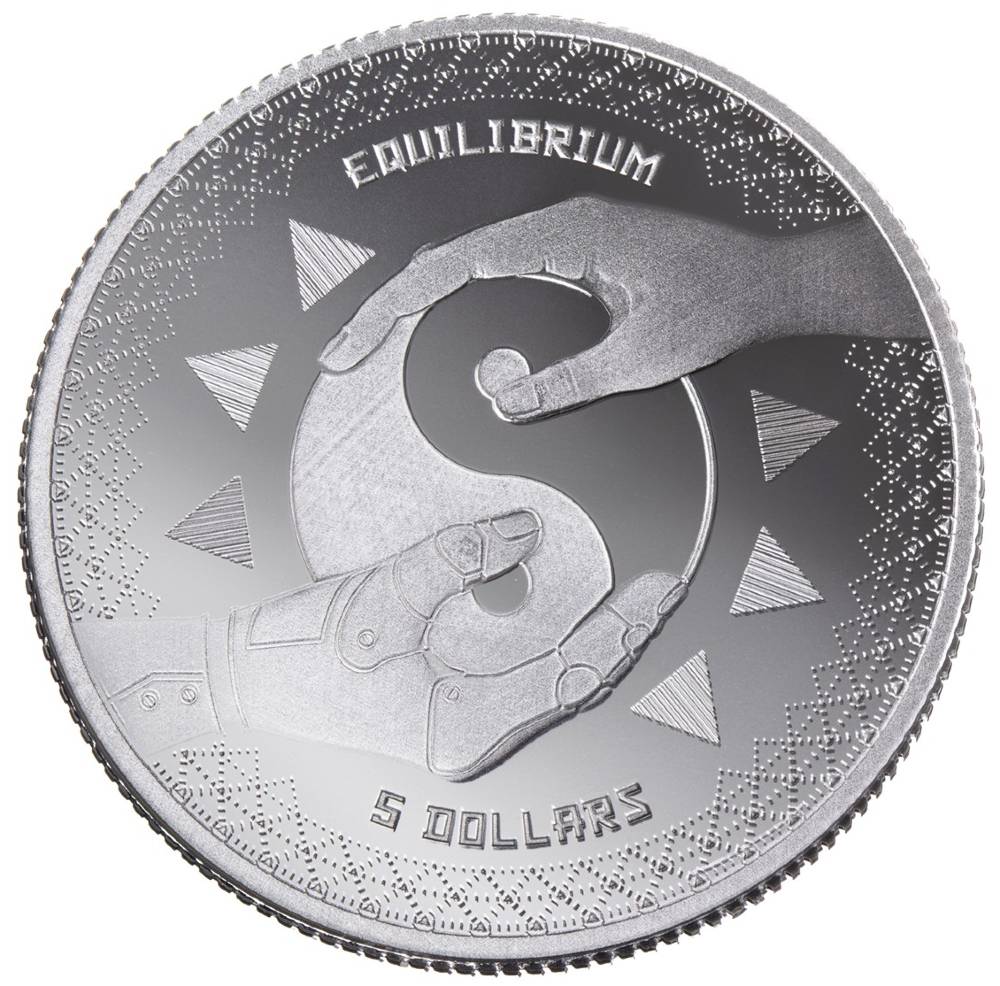 2020 $5 Equilibrium 1oz .999 Silver BU Coin