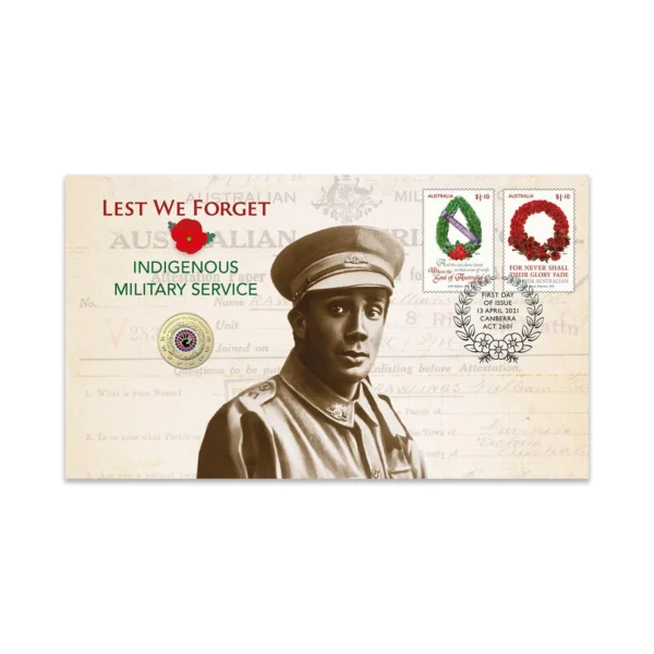 2021 $2 Lest We Forget Indigenous Military Service PNC