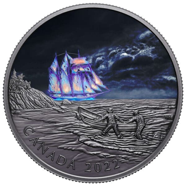 2022 $50 Canadian Ghost Ship Pure Silver Coin