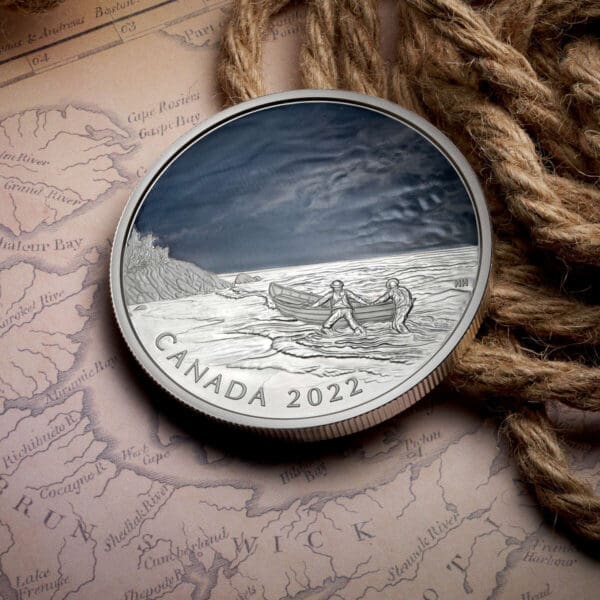 2022 $50 Canadian Ghost Ship Pure Silver Coin - Image 3