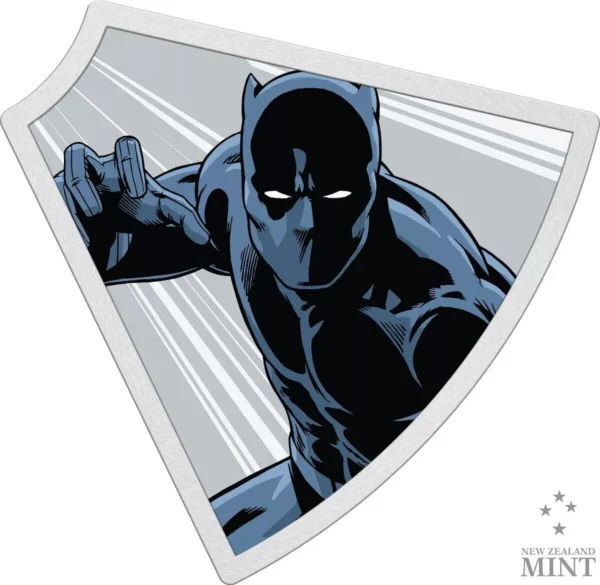 2023 $2 Marvel Avengers 60th Ann. Black Panther 1oz Silver Colorized Proof Coin