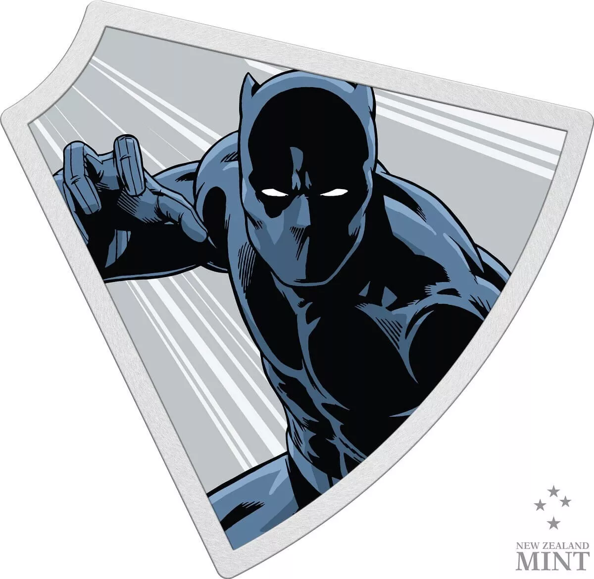 2023 $2 Marvel Avengers 60th Ann. Black Panther 1oz Silver Colorized Proof Coin