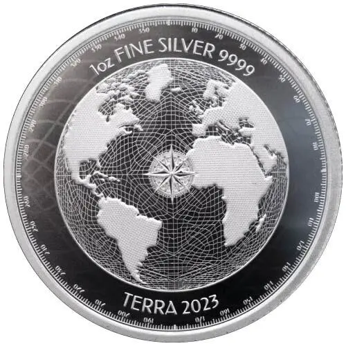 2023 $2 Terra 1oz .9999 Silver BU Niue Coin